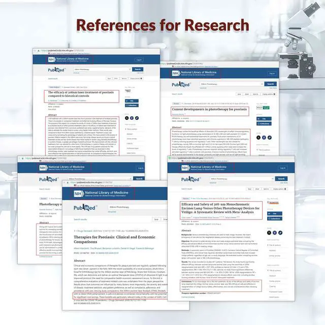 Alt view image 7 of 7 - Toponechoice red light therapy uv rays, ultraviolet light for skin treatment, treatment for milia under eyes