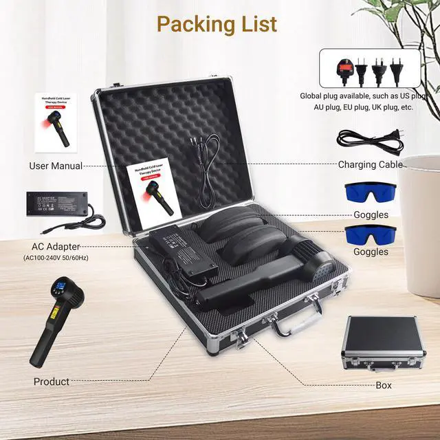 Alt view image 6 of 7 - Toponechoice 3b cold laser cold laser treatment for peripheral neuropathy knee pain tension headache near me