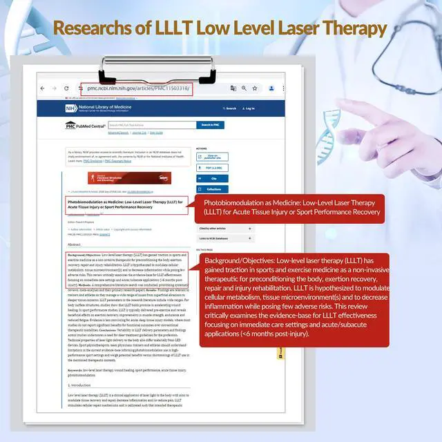 Alt view image 7 of 7 - Toponechoice 3b cold laser cold laser treatment for peripheral neuropathy knee pain tension headache near me