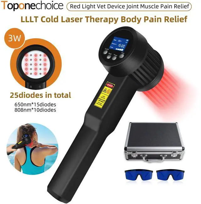Main image of Toponechoice cold laser men/pet light therapy device for sore heel treatment best hand held laser for therapy for dogs