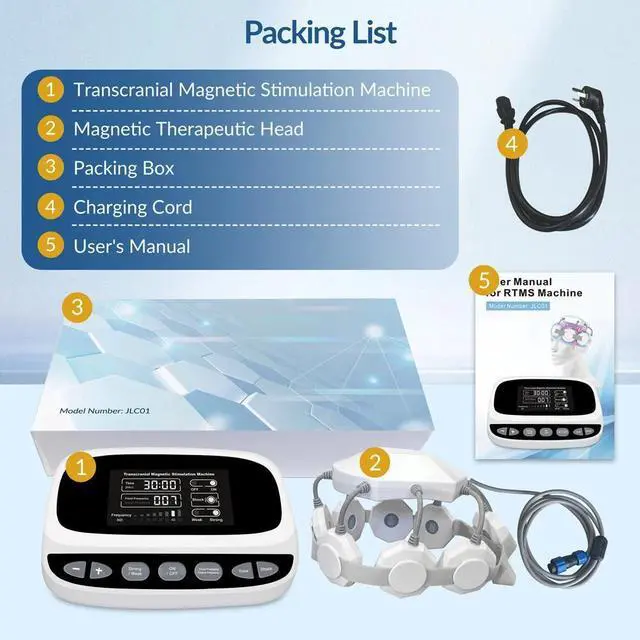 Alt view image 6 of 7 - Toponechoice biomagnetic therapy transcortical magnetic stimulation for depression adhd OCD Migraine Sleep Disorders