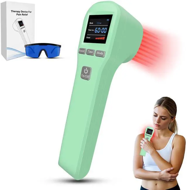 Main image of Toponechoice dog cold laser therapy class 3 devices for tendonitis torn pulled hamstring treatment Green