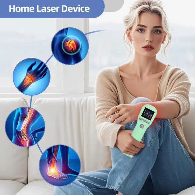 Alt view image 3 of 6 - Toponechoice dog cold laser therapy class 3 devices for tendonitis torn pulled hamstring treatment Green