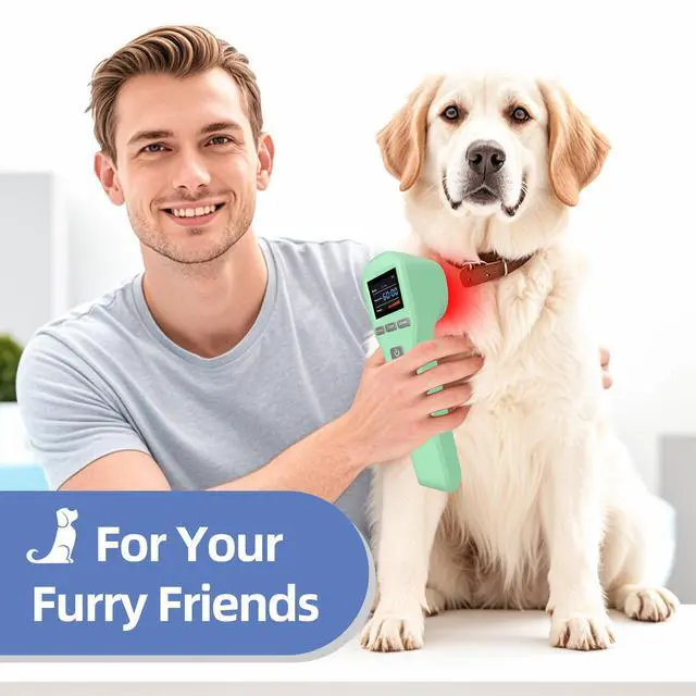 Alt view image 4 of 6 - Toponechoice dog cold laser therapy class 3 devices for tendonitis torn pulled hamstring treatment Green