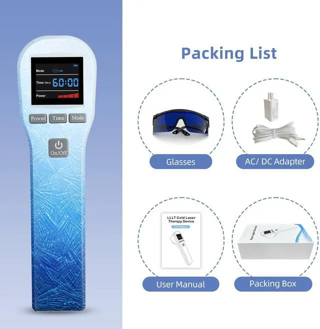 Alt view image 6 of 7 - Toponechoice low level laser therapy 3b cold laser for back pain nerve damage osteomyelitis home remedy for stiff neck and shoulder Gradient