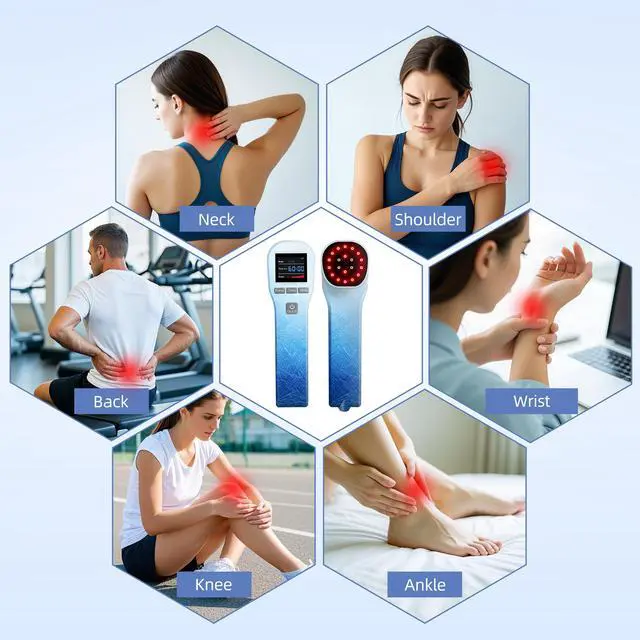 Alt view image 4 of 7 - Toponechoice low level laser therapy 3b cold laser for back pain nerve damage osteomyelitis home remedy for stiff neck and shoulder Gradient