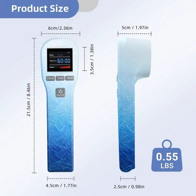 Alt view image 7 of 7 - Toponechoice low level laser therapy 3b cold laser for back pain nerve damage osteomyelitis home remedy for stiff neck and shoulder Gradient