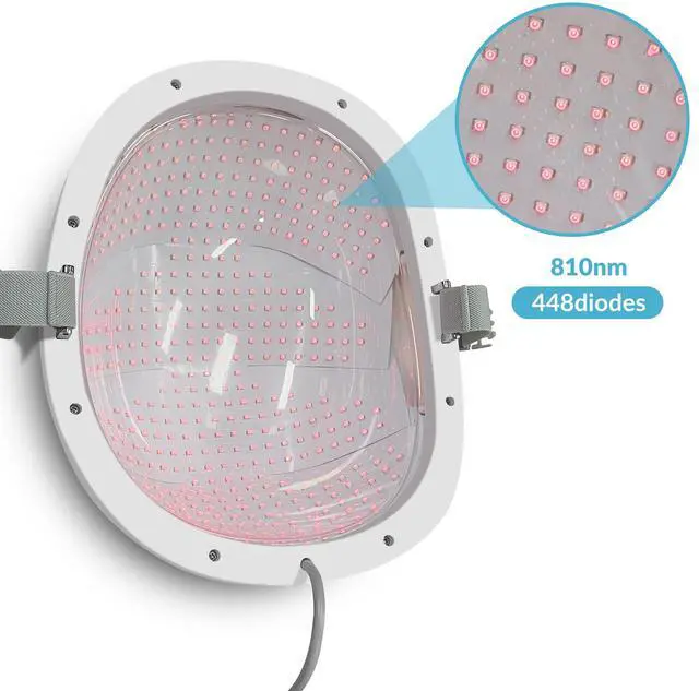 Alt view image 4 of 7 - Toponechoice red light therapy and depression brain clot treatment brain photobiomodulation device for PTSD Autism anxiety led helmet for parkinson