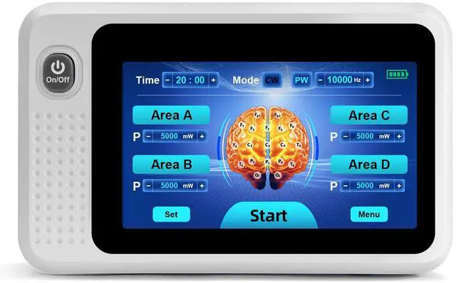 Alt view image 5 of 7 - Toponechoice red light therapy and depression brain clot treatment brain photobiomodulation device for PTSD Autism anxiety led helmet for parkinson