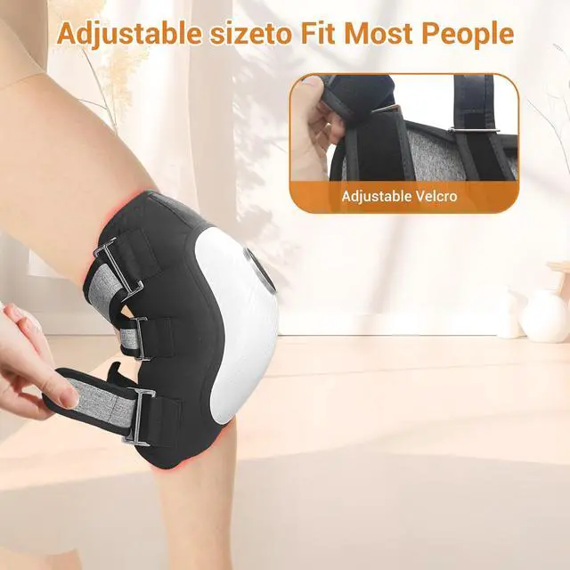 Alt view image 4 of 7 - Toponechoice Knee massager with red light therapy heating vibration and home rechargeable knee joint massager