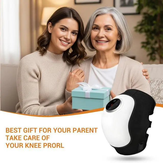 Alt view image 3 of 7 - Toponechoice Electric knee massager for home use air wave knee massager red light vibration air pressure knee support therapy device for treating cold legs