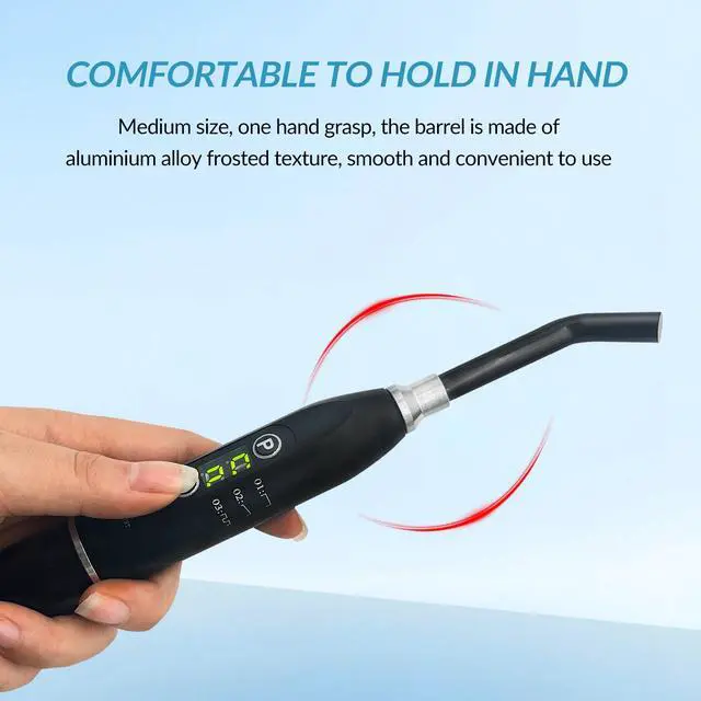 Alt view image 2 of 7 - Toponechoice Dental light curing machine 5-second aluminum alloy colored metal light-sensitive machine dental resin whitening glue curing machine speed-up