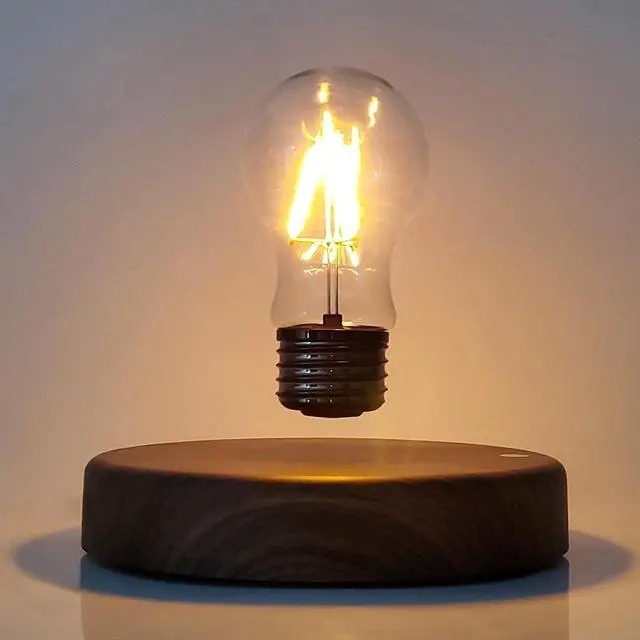Alt view image 2 of 7 - Levitating Bulb Lamp Magnetic Floating LED Light Desk Lamp Table lamp Night Light, 360 Degree Automatic Rotating Light for Unique Gifts Room Home Office Decor