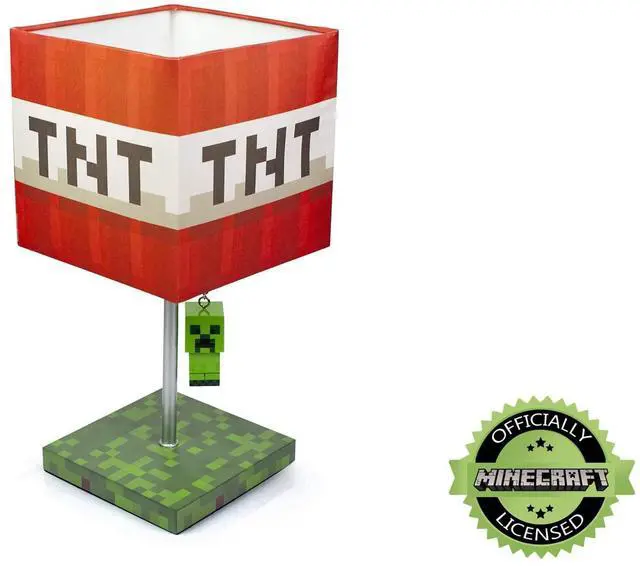 Alt view image 4 of 7 - TNT Block 14-Inch Desk Lamp with 3D Creeper Puller | LED Lamp