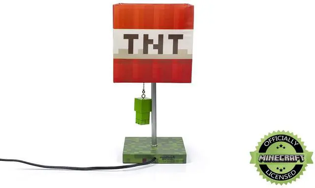 Alt view image 5 of 7 - TNT Block 14-Inch Desk Lamp with 3D Creeper Puller | LED Lamp