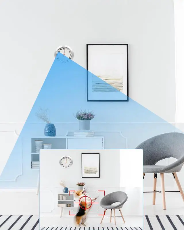 Alt view image 4 of 5 - Hidden Camera Wall Clock, HD 1080P Security Spy Camera Clock with Motion Detection, Indoor Security Nanny Cam for Home Office, No Wi-Fi No Audio