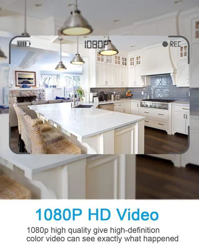 Alt view image 2 of 5 - Hidden Camera Wall Clock, HD 1080P Security Spy Camera Clock with Motion Detection, Indoor Security Nanny Cam for Home Office, No Wi-Fi No Audio