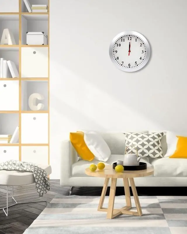 Alt view image 5 of 5 - Hidden Camera Wall Clock, HD 1080P Security Spy Camera Clock with Motion Detection, Indoor Security Nanny Cam for Home Office, No Wi-Fi No Audio