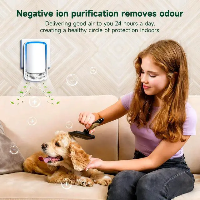 Alt view image 5 of 7 - Plug In Air Ionizer Purifier for Home (6 Pack), Negative Ion Generator, Quiet Air Freshener for Bedroom, Office, Kitchen, Portable Air Filter, Mini Air Cleaner