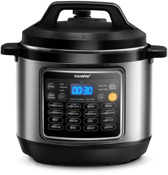 Main image of 16 in 1 Electric Pressure Cooker Instant Multi Cooker Olla de Presion Non-Stick Pot Yogurt Maker Rice Cooker Slow Cooker Sauté Steamer 8 Quarts for Family Feast