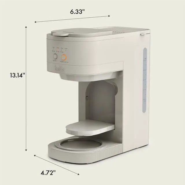 Alt view image 4 of 5 - VersaBrew 2-in1 Coffee Maker, K-Cup compatible, Brew 3 Sizes Carafes & Single Serve Cups, Dishwasher Safe Reusable Filter & Filter Holder, Iced Coffee Function, 60oz Tank, Oatmilk