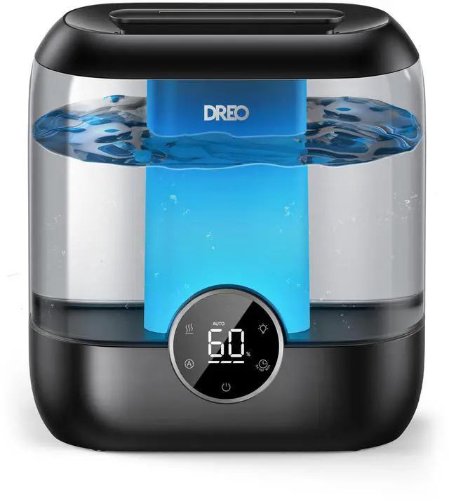 Main image of 6L Top Fill Humidifiers for Bedroom, 60H Runtime 28 dB Quiet Supersized Cool Mist Air Humidifiers for Large Room, Baby Nursery, Plant, Indoor, Night Light, Easy to Clean, Precise Humidity Control