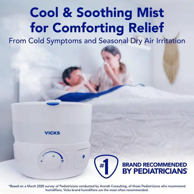 Alt view image 3 of 7 - EasyCare Plus Top Fill Filter-Free Cool Mist Humidifier, White