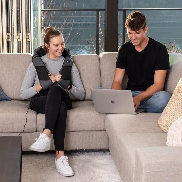 Alt view image 5 of 7 - Massagers for Neck and Back with Heat - Deep Tissue 3D Kneading Pillow, Electric Shiatsu Shoulder Massage, Foot, Legs,Body - Relieve Muscle Pain - Office, Home & Car