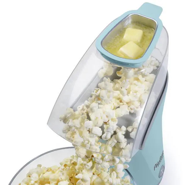 Alt view image 2 of 4 - 04867 Poplite Plus Hot Air Popcorn Popper - Built-In Measuring Cup + Melts Butter, Easy to Clean, Built-In Cord Wrap, 18 Cups, Aqua
