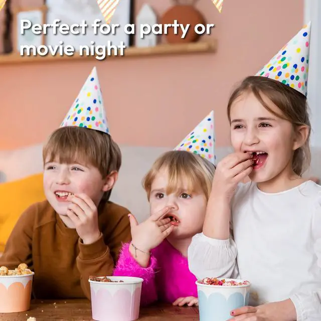 Alt view image 7 of 7 - Popcorn Machine 800W Electric Hot Oil Popcorn Maker with Non-Stick Plate, Lid & Stirrer Large 24-Cup Popper for Home, Parties, Movie Night Butter, Sugar & Spice Compatible (Red)