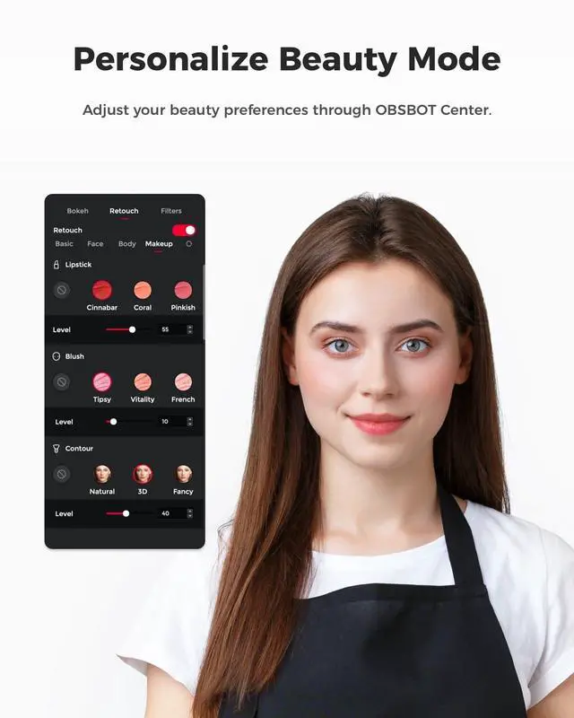Alt view image 7 of 7 - Meet SE 1080P 100FPS Webcam for PC, AI Framing Streaming Camera with 1/2.8" Sensor, Beauty Mode, Gesture Control, Staggered HDR, Web Camera for Desktop Computer, Laptop, Meeting.(Space Grey)