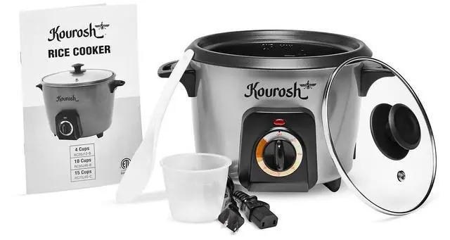 Main image of YEDI KOUROSH Automatic Persian Rice Cooker - Tahdig Rice Maker Perfect Rice Crust (4 CUP)