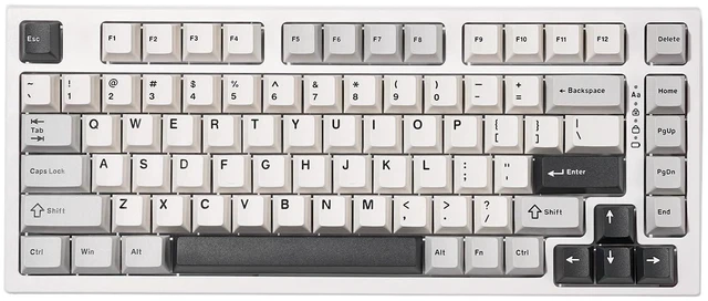 Main image of YZ75 75% Gaming Mechanical Keyboard(White, Gateron G Pro Yellow) | Hot Swappable Wireless Keyboard, RGB Backlights, BT5.0/2.4G/USB-C, Dye Sub PBT Keycaps for Linux/Win/Mac