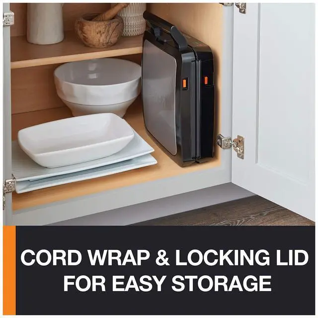 Alt view image 5 of 7 - 4-Slice Belgian Waffle Maker: Stainless Steel, 5 Browning Levels, Audible Ready Beep, Removable Plates, 1200W, Silver/Black, Large Waffle Maker Family Size, Great for Family Breakfasts