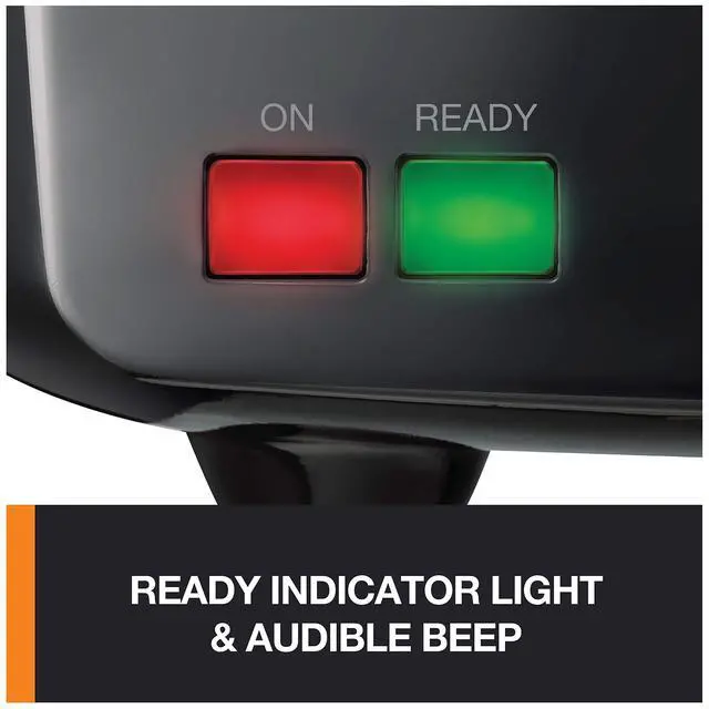 Alt view image 6 of 7 - 4-Slice Belgian Waffle Maker: Stainless Steel, 5 Browning Levels, Audible Ready Beep, Removable Plates, 1200W, Silver/Black, Large Waffle Maker Family Size, Great for Family Breakfasts