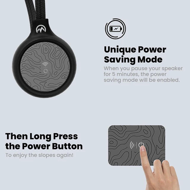 Alt view image 5 of 7 - Ski Helmet Drop-in Headphones Wireless Bluetooth 5.3 Wireless Bluetooth, Drop-in Headphones HD Speakers, Big Button, 10H Working Time, Audio-Ready Helmet Compatibility