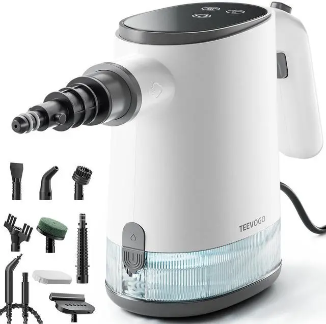 Main image of Handheld Steam Cleaner, 15s Fast Heating, Adjustable Steam, 650mL Large Water Tank, Pressurized Portable Steamer for Cleaning Home, Kitchen, Car, Bathroom, Tile, Furniture, Multi-Surface