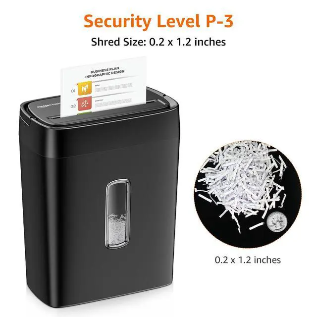 Alt view image 3 of 4 - Cross Cut Paper and Credit Card Shredder, 12 Sheet (New Model), Black