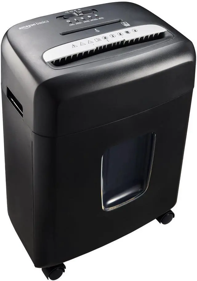 Main image of Micro Cut Paper Shredder, CD, and Credit Card Shredder, 8 Sheet (New Model), Black
