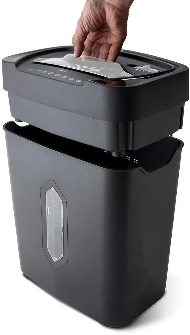 Alt view image 4 of 7 - AU1230XA Anti-Jam 12-Sheet Crosscut Paper and Credit Card Shredder with 5.2-Gallon Wastebasket