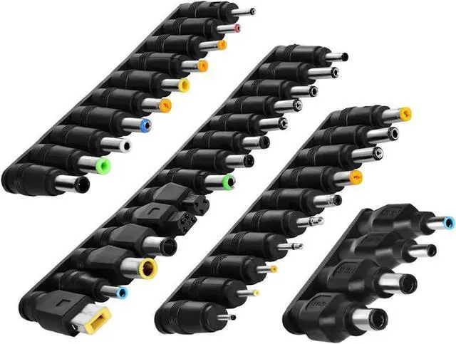 Main image of 38 PCS Universal Laptop DC Power Adapter Tips 5.5 mm x 2.1 mm DC AC Power Adapter Kits Connector for Thinkpad Power Supply Plug Jack Sets
