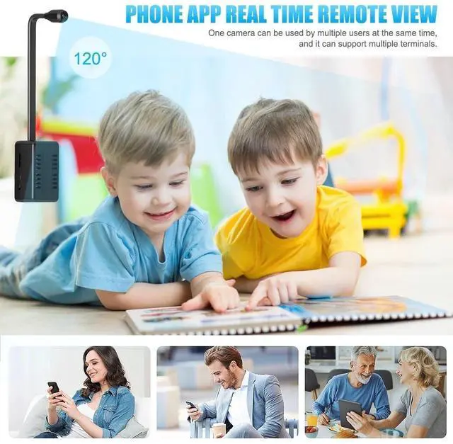 Alt view image 2 of 7 - 4K HD Mini WiFi Security Camera, Night Vision, Motion Detection, Remote Monitoring