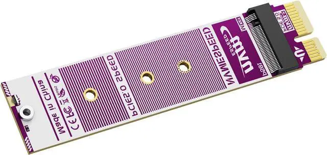 Alt view image 4 of 4 - Vszerda PCIe 5.0 X1 to M.2 NVMe Adapter Card Support 2230 2242 2280 SSD Compatible with M Key B+M Key SSDs