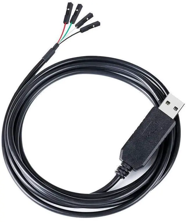 Alt view image 3 of 6 - Vszerda DTech USB to TTL Serial Adapter 3.3V Debug Cable TX RX Signal 4 Pin Female Socket PL2303 Prolific Chip Windows 10 8 7 XP Vista (3ft, Black)