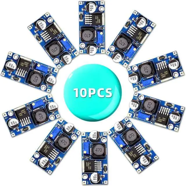 Alt view image 6 of 7 - Vszerda 10 Pack LM2596 DC-DC Adjustable Buck Converter 3.0-40V to 1.5-35V Power Supply Step Down Voltage Regulator Module