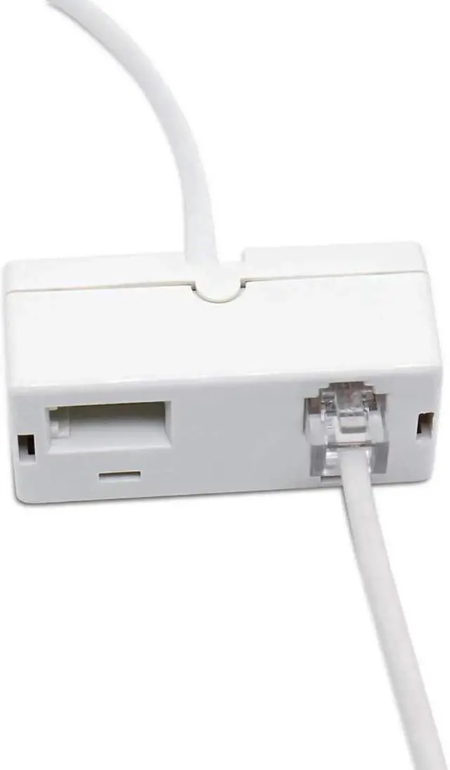 Alt view image 3 of 6 - Vszerda 2 PACK RJ45 to BT RJ11 Secondary Telephone Splitter 2 Way Female to Male Adapter Converter Line Cables Telephone Plug Socket Connector Ethernet For Landline