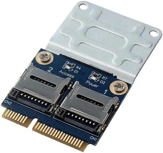 Alt view image 4 of 5 - Vszerda Micro-Sd Tf To Mini Pci Express Memory Card Reader Adapter Converter Card for Laptop