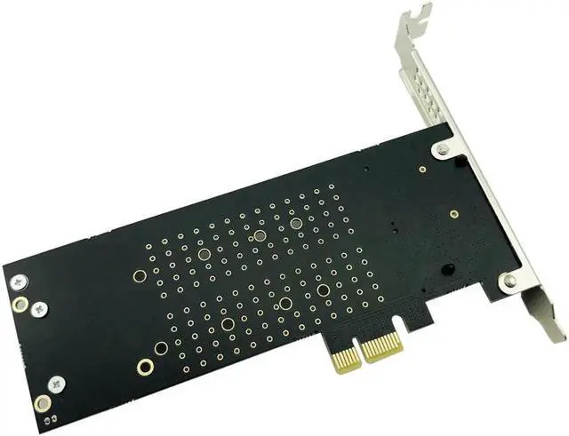 Alt view image 5 of 6 - Vszerda Add On Cards PCIe To M2 NVME Adapter Card PCIe X1 2Port NVME M Key SSD Converter M.2 PCI Express X1 Adapter Expansion Card Riser