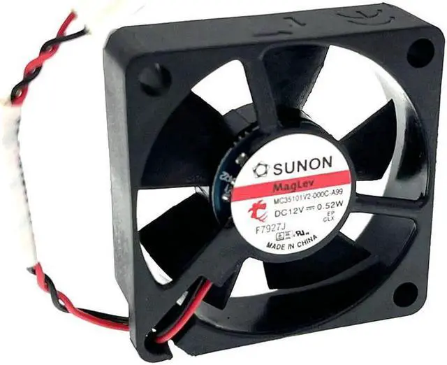 Alt view image 6 of 6 - Vszerda for Sunon MC35101V2-000C-A99 MC35101V2-0000-A99 35mm Fan 3.5cm 12V 0.52W 7500RPM 6.5CFM 35X35X10mm Mini Micro Cooling Fan