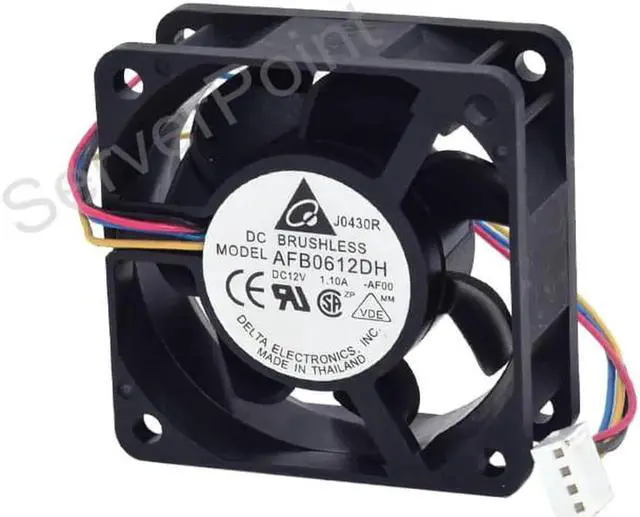 Alt view image 2 of 2 - Vszerda Well Tested AFB0612DH DC12V 1.10A 60x60x25MM 6025 Four Lines Square Cooler Fan